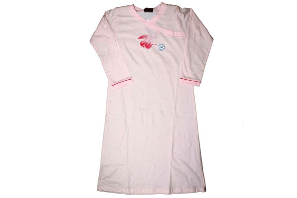 Nachthemd rosa/weiß langärmlig Nachtwäsche lange Arme MEXX 72/223/2 SWEET