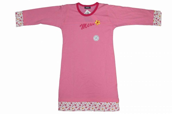 Nachthemd rosa/pink langärmlig Nachtwäsche lange Arme MEXX 72/202/6 FLAMINGO