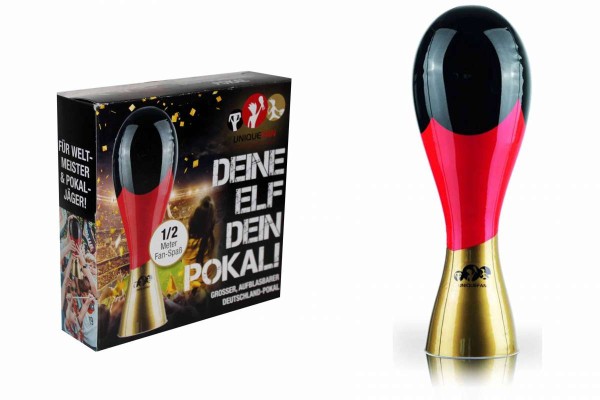 Pokal WM EM Deutschland Fußball aufblasbar 52 cm Gadget UniqueFan